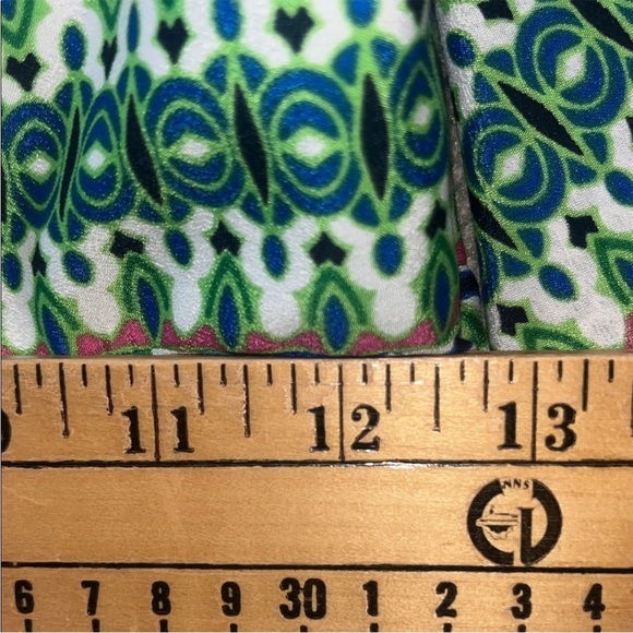 Eliza J Scarf Bow Tie Maxi Dress Fit & Flare in Green Size 4 - Picture 10 of 11